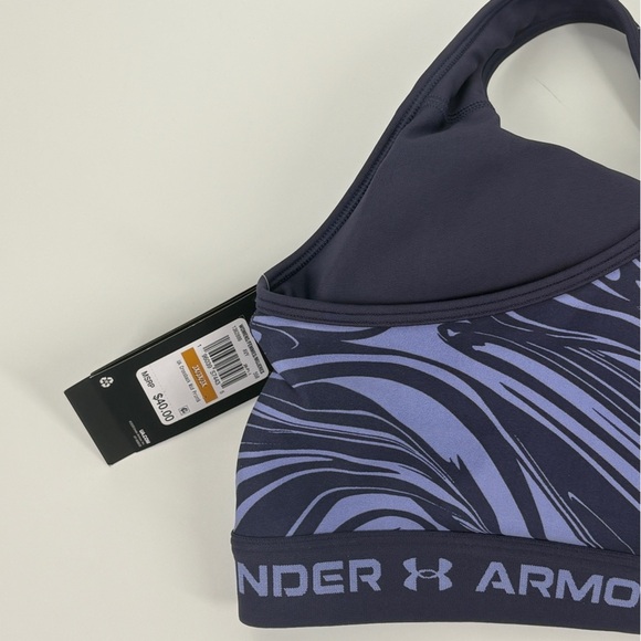 NWT $40 Women's Under Armour Mid Crossback Print Size 3X Sports Bra - Picture 7 of 9